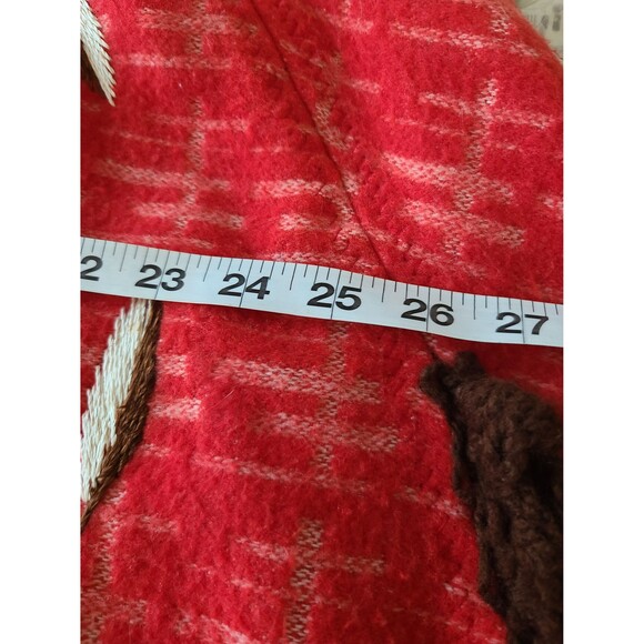 70s Vintage Felt Embroidered Poncho - Picture 9 of 9